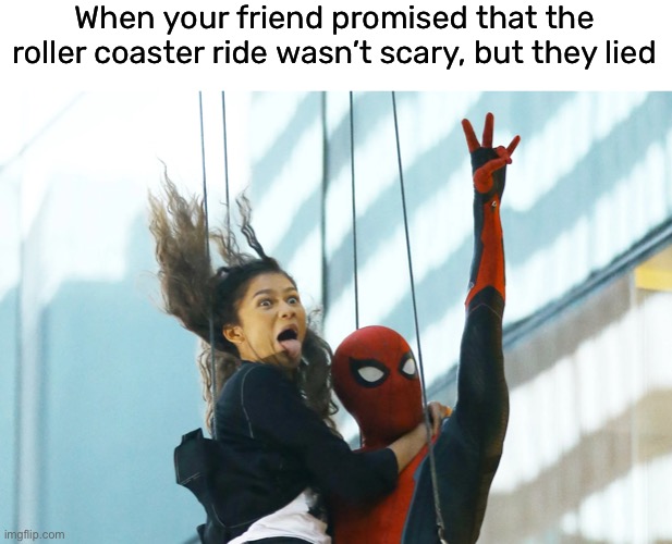 I’m going to kill you once this ride is over | When your friend promised that the roller coaster ride wasn’t scary, but they lied | image tagged in funny,meme,scared,roller coaster | made w/ Imgflip meme maker