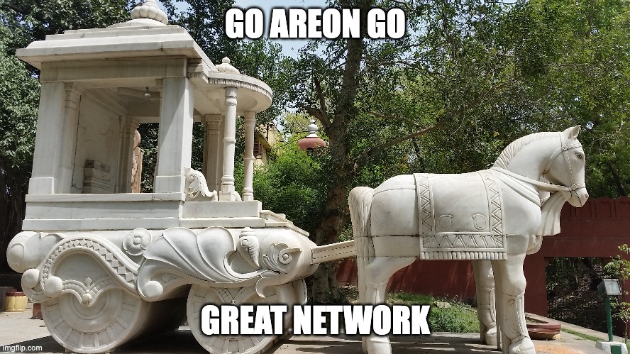 Areon Network | GO AREON GO; GREAT NETWORK | image tagged in test | made w/ Imgflip meme maker