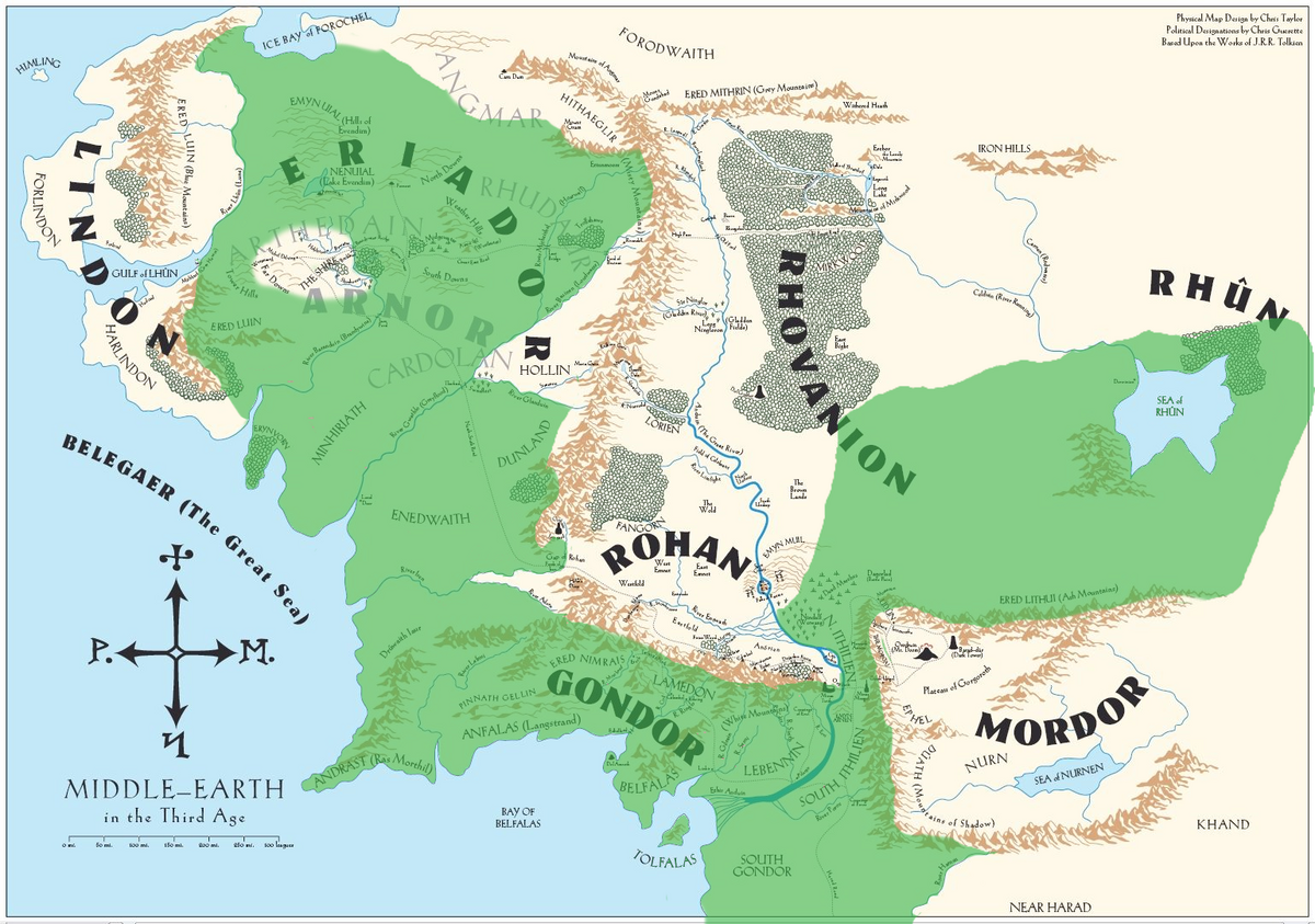 Gondor Map FA Blank Meme Template