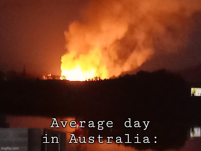 Average day in Australia: | image tagged in frost | made w/ Imgflip meme maker