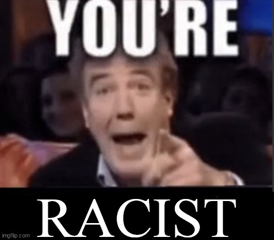 You're X (Blank) | RACIST | image tagged in you're x blank | made w/ Imgflip meme maker