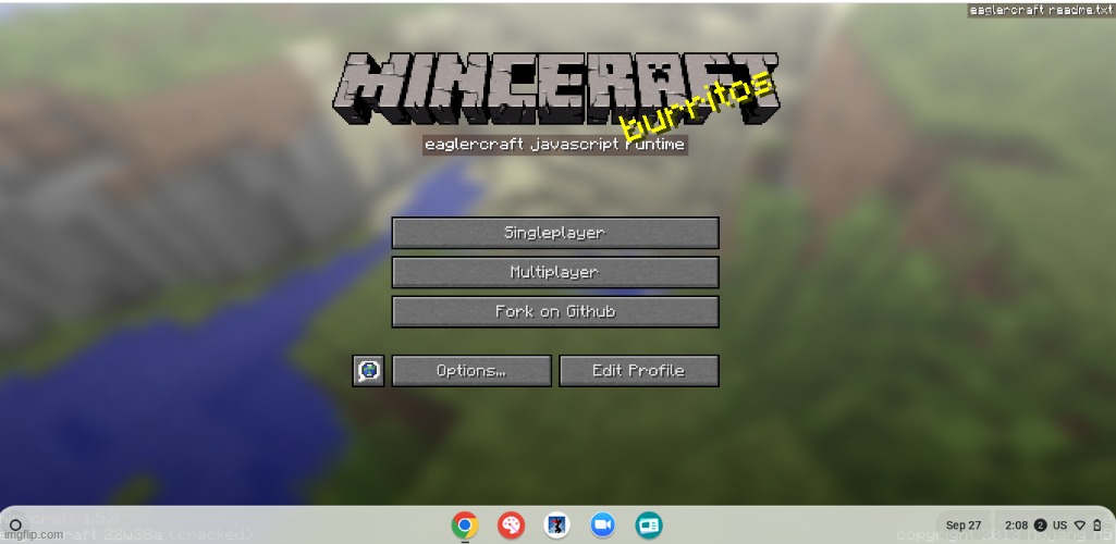 i got the rare minecraft title screen minceraft | image tagged in minecraft | made w/ Imgflip meme maker
