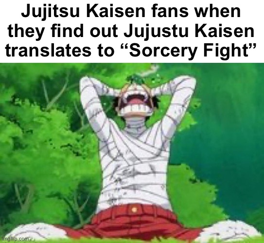 I STILL HAVE MY FRIENDS | Jujitsu Kaisen fans when they find out Jujustu Kaisen translates to “Sorcery Fight” | image tagged in i still have my friends | made w/ Imgflip meme maker