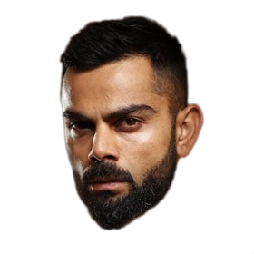 High Quality Virat Kohli Face Blank Meme Template