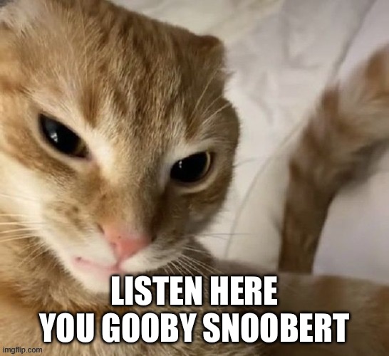 LISTEN HERE YOU GOOBY SNOOBERT | made w/ Imgflip meme maker