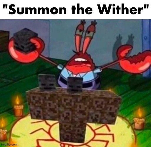 "Summon the Wither" | made w/ Imgflip meme maker