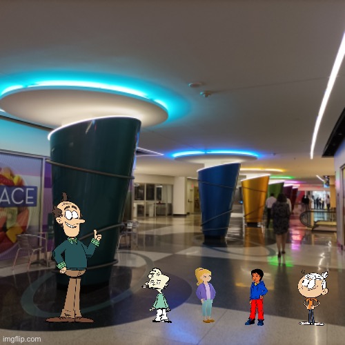 Lynn Loud Sr. takes Lincoln Loud and some friends to the Downtown Tunnel System at Houston | image tagged in the loud house,magic school bus,ed edd n eddy,nickelodeon,lincoln loud,shopping | made w/ Imgflip meme maker