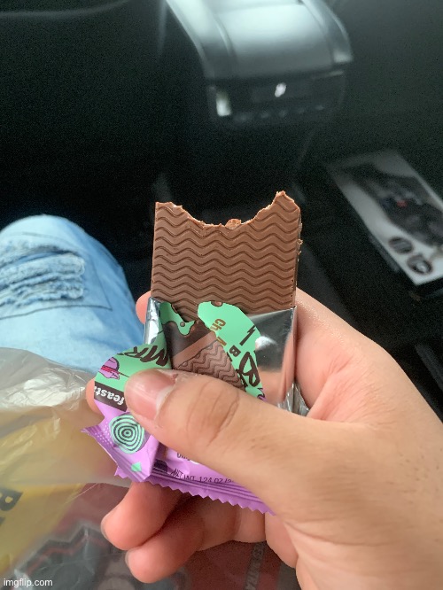This chocolate isn’t terrible but I don’t enjoy it. | made w/ Imgflip meme maker
