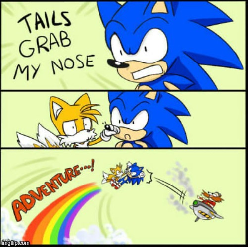 image tagged in sonic the hedgehog,tails the fox | made w/ Imgflip meme maker