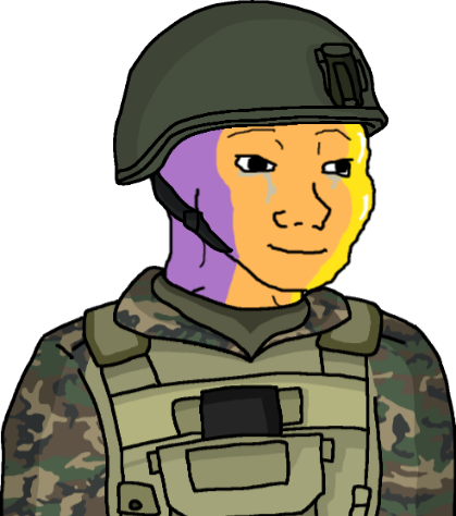 High Quality Wojak Stunned Eroican Soldier Blank Meme Template