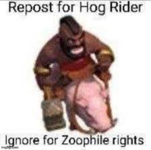 Ye | image tagged in hog rider | made w/ Imgflip meme maker