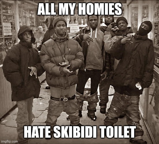 All My Homies Hate | ALL MY HOMIES HATE SKIBIDI TOILET | image tagged in all my homies hate | made w/ Imgflip meme maker