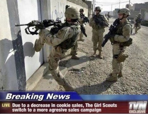 Cookie Sales Blank Meme Template