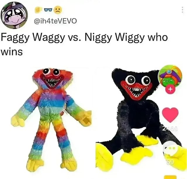 High Quality niggy wiggy or faggy waggy Blank Meme Template