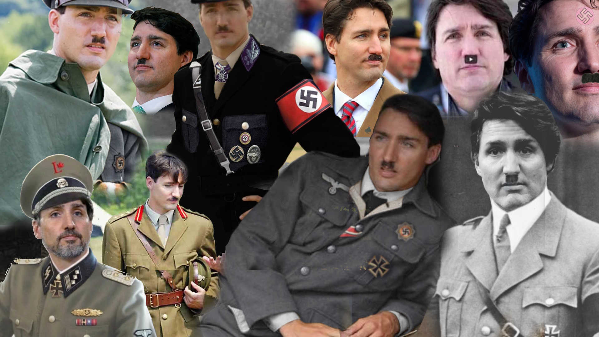 High Quality Justin Trudeau Nazi Blank Meme Template