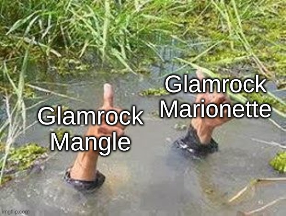 FLOODING THUMBS UP | Glamrock Marionette Glamrock Mangle | image tagged in flooding thumbs up | made w/ Imgflip meme maker