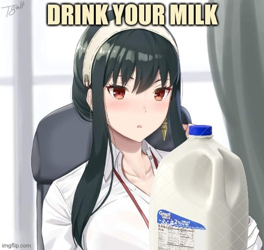 Don't fall for it! | image tagged in dont fall for it,anime girl,free,milk | made w/ Imgflip meme maker