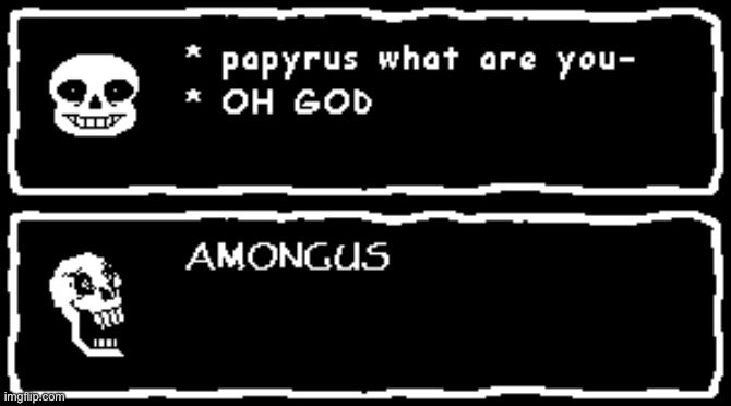 Among us | image tagged in undertale | made w/ Imgflip meme maker
