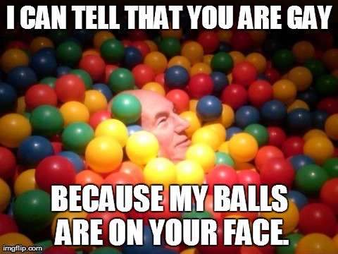 BECAUSE MY BALLS ARE ON YOUR FACE. | made w/ Imgflip meme maker