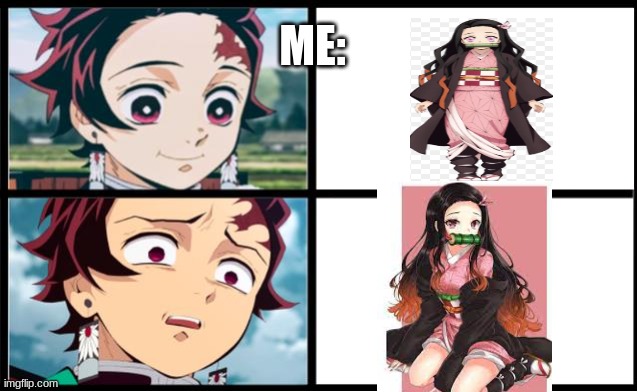 Tanjiro approval | ME: | image tagged in tanjiro approval | made w/ Imgflip meme maker