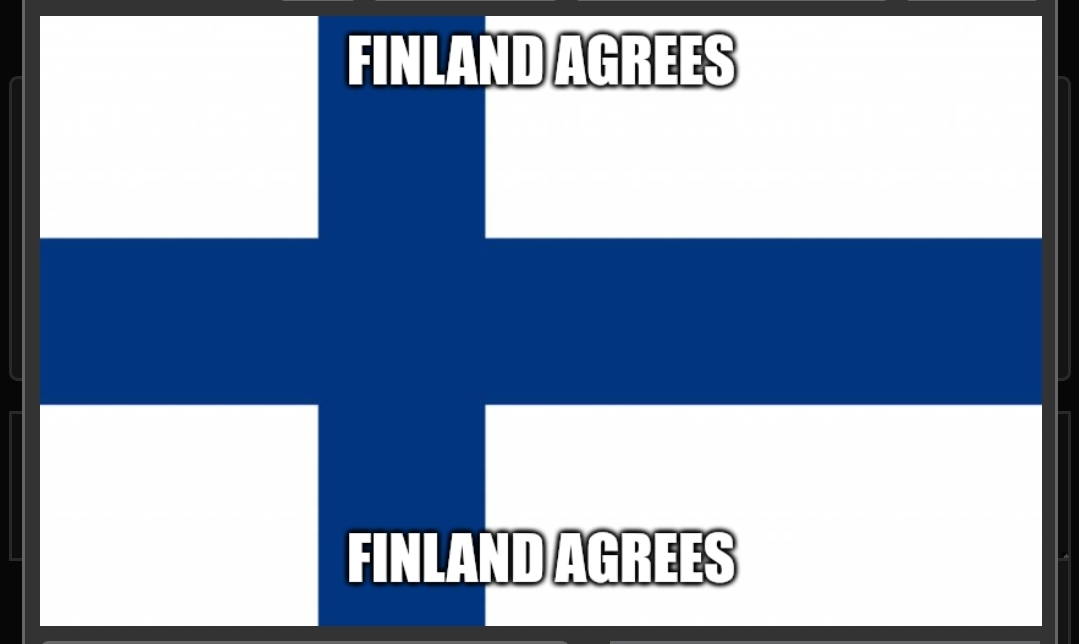 High Quality Finland agrees ? Blank Meme Template