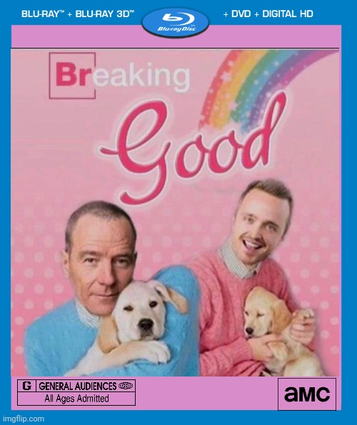 THIS TIME GOOD THINGS HAPPEN | image tagged in transparent dvd case,breaking bad,fake | made w/ Imgflip meme maker