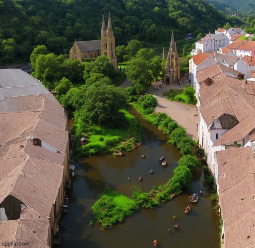 Beautiful photo of a village in Slovakia. | made w/ Imgflip meme maker