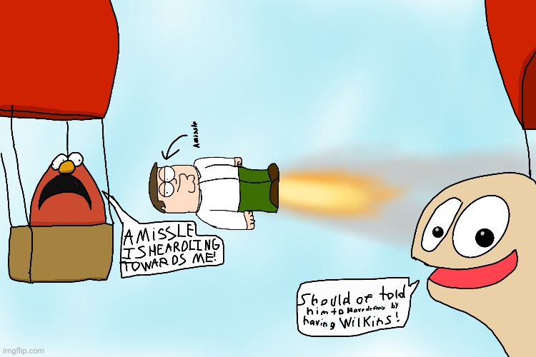 Wilkins Coffee featuring Peter Griffin Missle | image tagged in wilkins coffee,memes,peter griffin,peter griffin missle,missle | made w/ Imgflip meme maker
