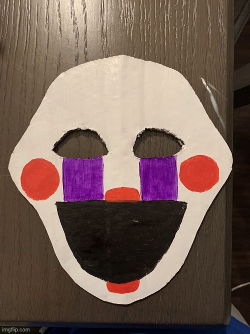 WIP Puppet mask for when the FNAF movie comes out | made w/ Imgflip meme maker