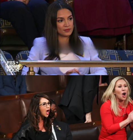 AOC Boebert MTG Blank Meme Template