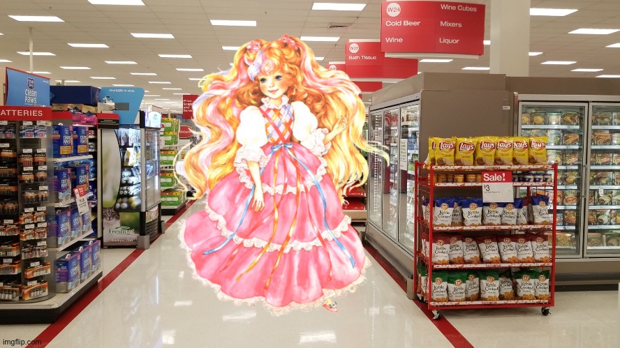 It's just Lady Lovely Locks going to Target! | image tagged in girl,princess,pink,pretty,dress,pretty girl | made w/ Imgflip meme maker