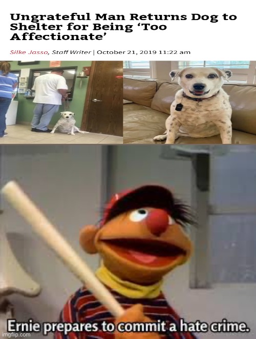This is pure evil | image tagged in ernie prepares to commit a hate crime | made w/ Imgflip meme maker