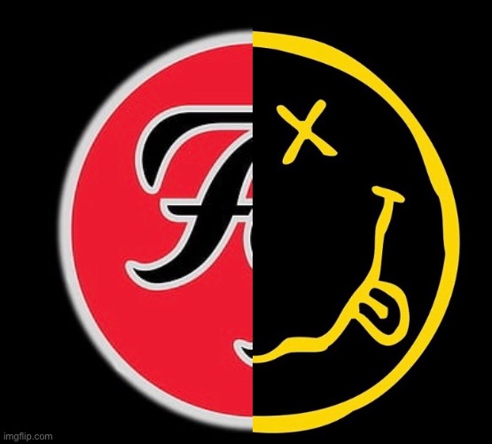 Another band fusion | image tagged in foo fighters,nirvana | made w/ Imgflip meme maker