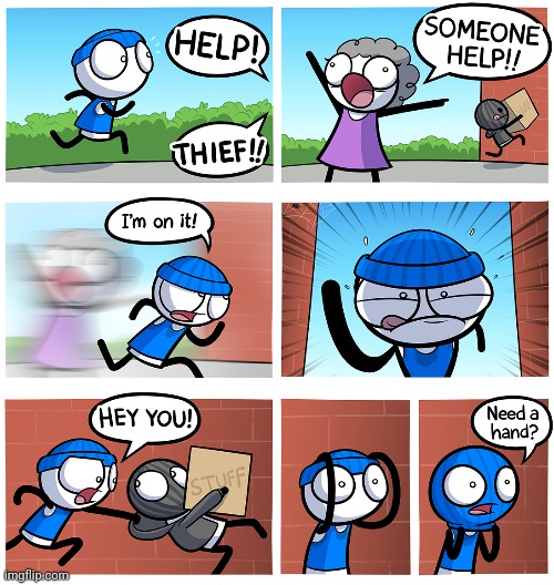THIEF | image tagged in thief,loading artist,thieves,comics,comics/cartoons,stealing | made w/ Imgflip meme maker