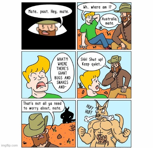 Down Under | image tagged in comics | made w/ Imgflip meme maker