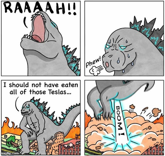 Too Many Teslas | image tagged in comics | made w/ Imgflip meme maker