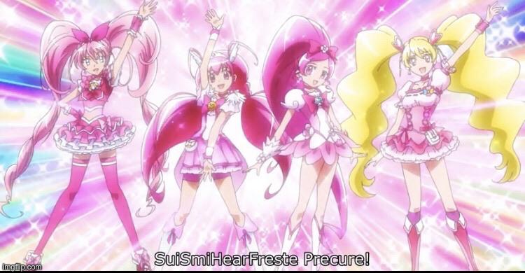 SuiSmiHearFreste Precure | image tagged in suismihearfreste precure | made w/ Imgflip meme maker