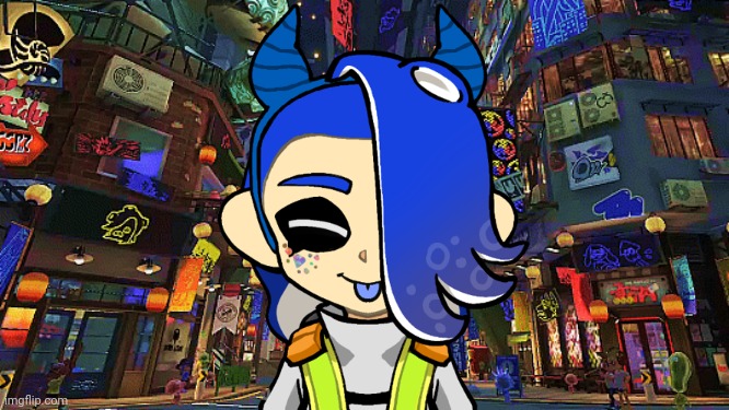 Flutter is in the central city of Inkushiti and your oc encounters her in her daily routine | made w/ Imgflip meme maker