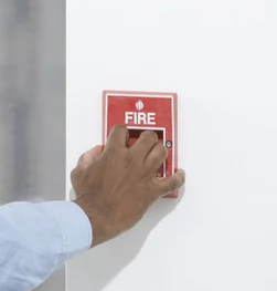 Black Man Fire Alarm Blank Meme Template