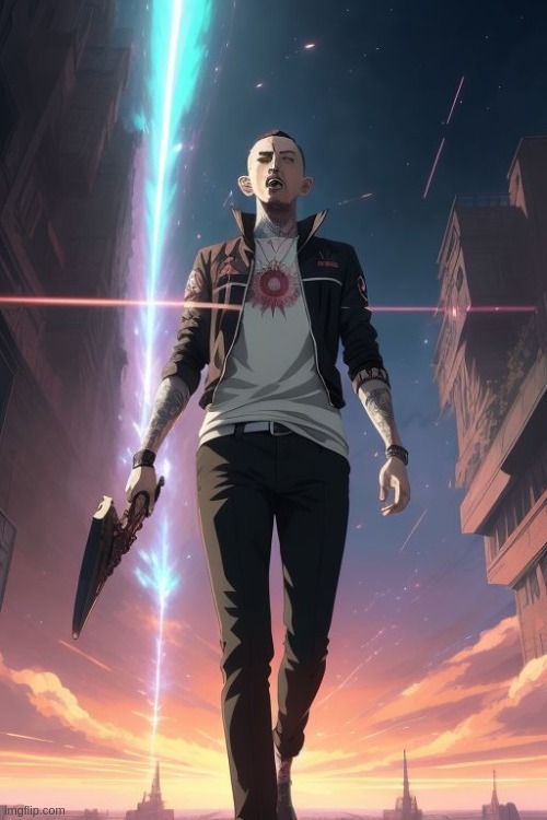 new linkin park anime gonna be sick (sryt i didn't realize it gave him panties b4) | made w/ Imgflip meme maker