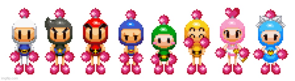 Bomberman Bros in Mario and Luigi RPG 3DS style (Art by The-Brunette-Amitie) | made w/ Imgflip meme maker