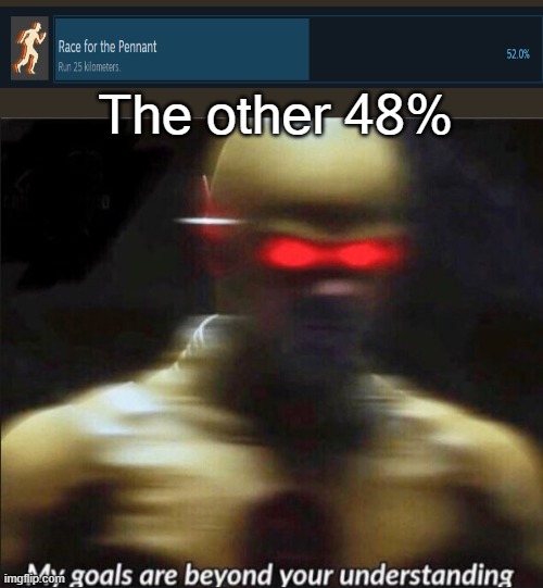 haha tf2 m3m3 | The other 48% | image tagged in my goals are beyond your understanding | made w/ Imgflip meme maker