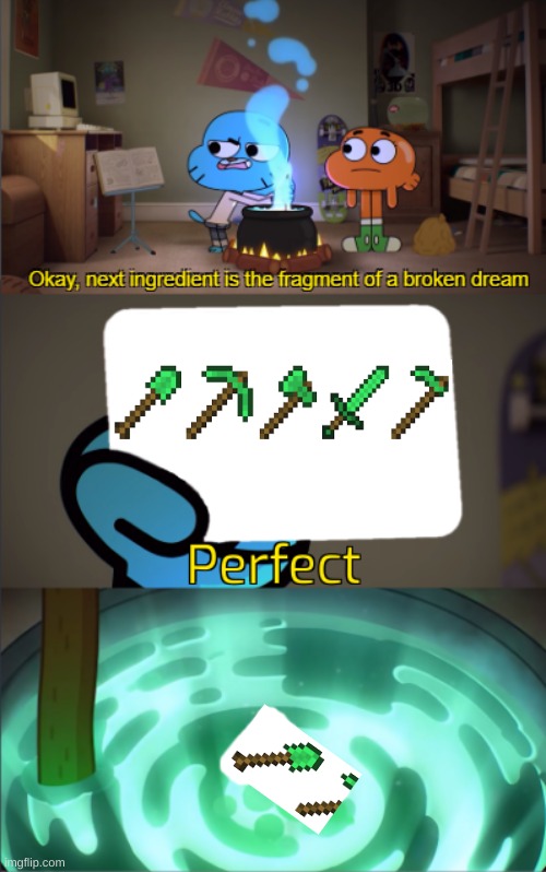 I wish emerald tools existed | image tagged in perfect | made w/ Imgflip meme maker