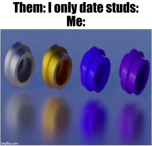 anything for them <3 | Them: I only date studs:
Me: | image tagged in memes,studs | made w/ Imgflip meme maker