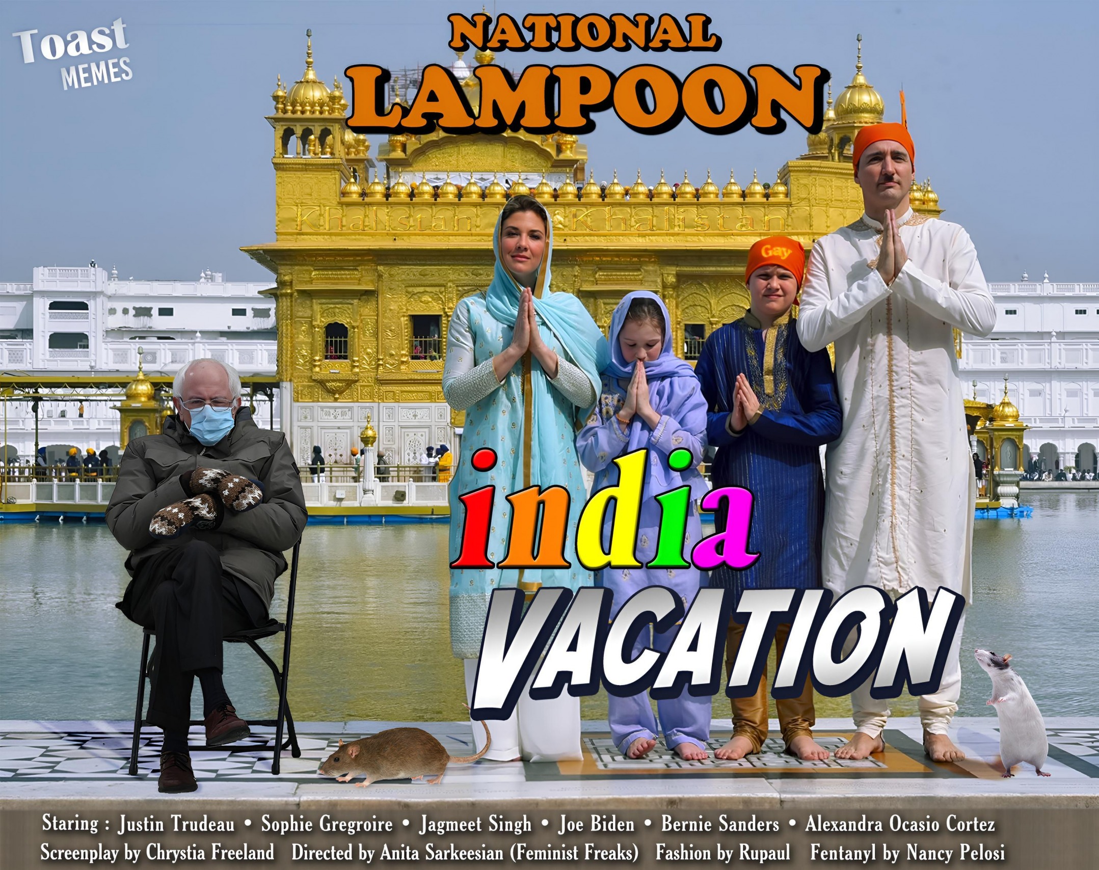 High Quality Justin Trudeau's India Vacation Blank Meme Template