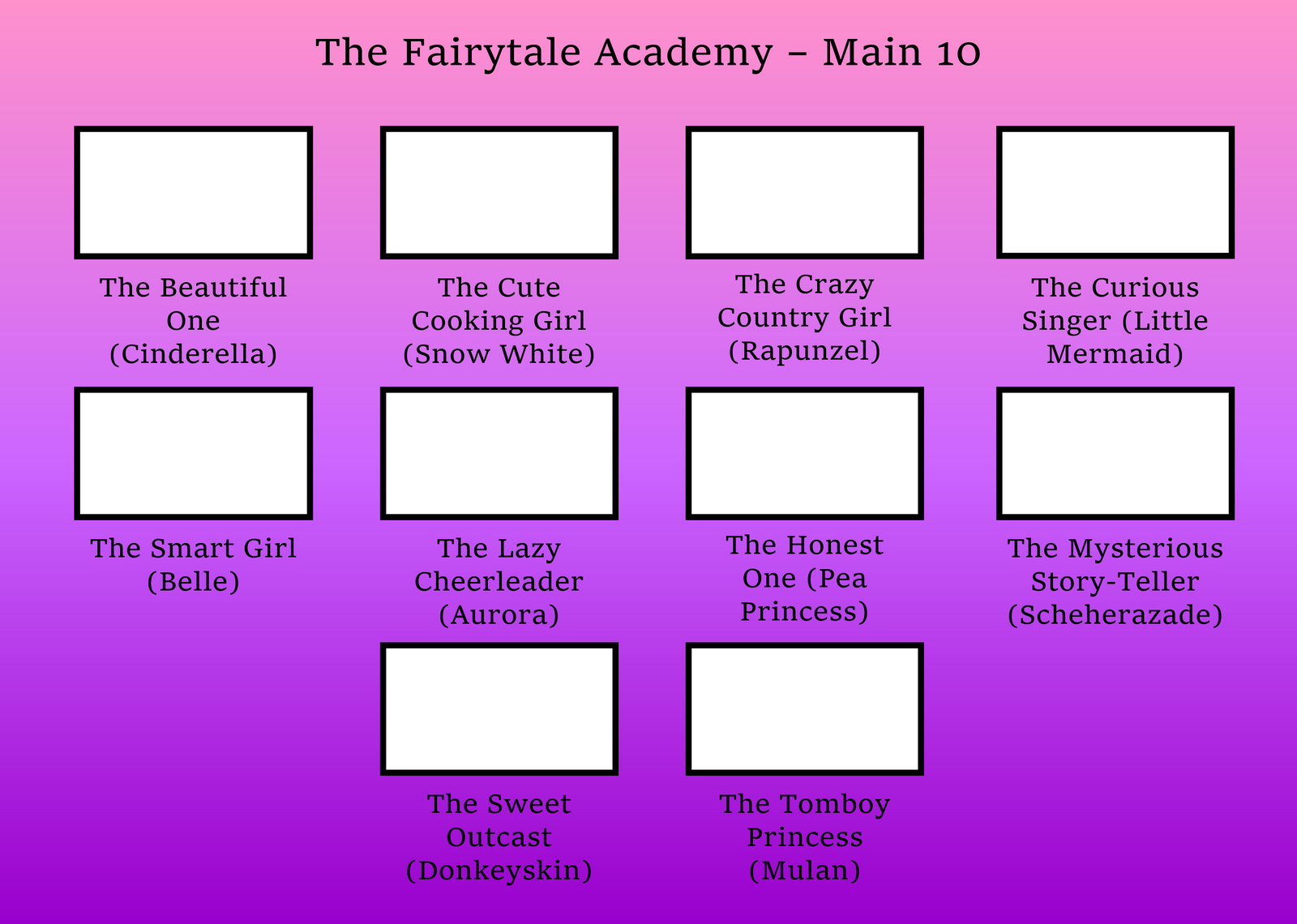 Fairytale Academy Blank Meme Template
