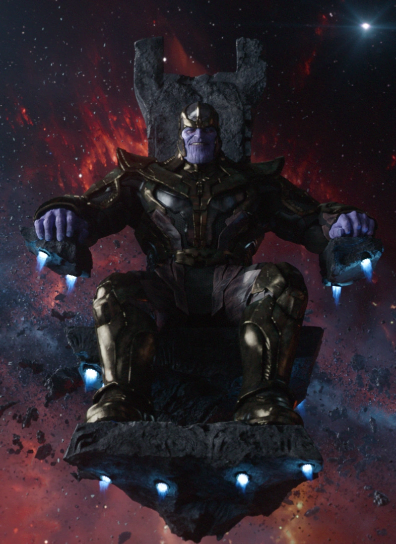 Thanos on throne Blank Meme Template