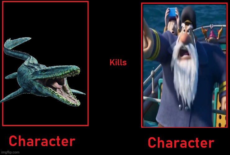 What if a Mosasaurus kills Gordon Lighthouse? | image tagged in what if character kills character,jurassic park,ruby | made w/ Imgflip meme maker