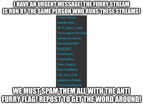 anti furry message Blank Meme Template