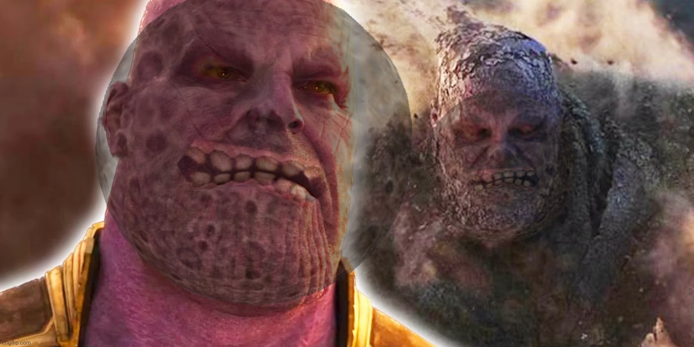 Majora's Mask Moon Thanos | image tagged in thanos,majora's mask moon | made w/ Imgflip meme maker